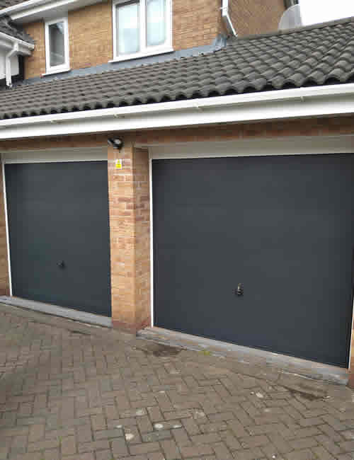 Elite Garage Doors - new anthracite sectional garage door installation