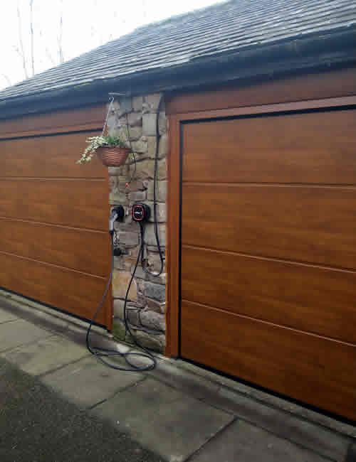 Elite Garage Doors - new brown up and over garage door installation