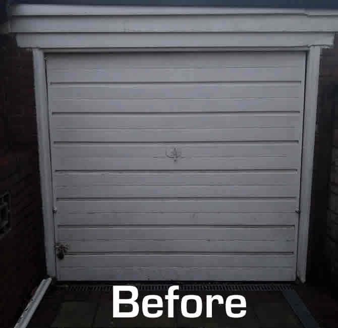 Elite Garage Doors - new garage door installation before